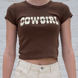 BRANDY MELVILLE Cowgirl Baby Tee